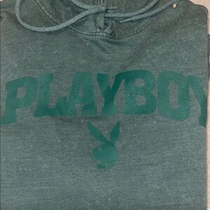 Green Playboy Men’s Pullover Hoodie